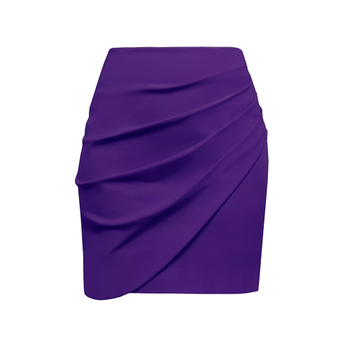 Юбка мини "Mother's skirt" фиолетовая RO.KO.KO