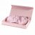 Комплект: шелковая бьюти наволочка, шелковая маска для сна, резинки для волос (розовый) SILK SILK