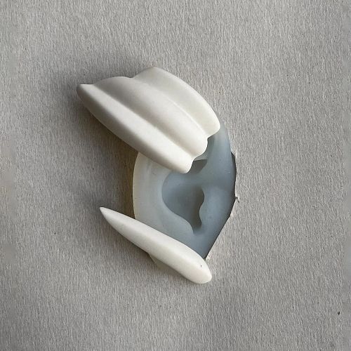 Серьги из фарфора "Фрагменты Ракушки" средние RES OBJECTS