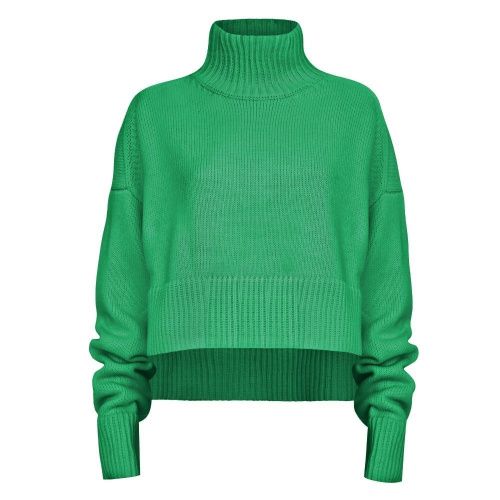Вязаный свитер зелёный LI LAB