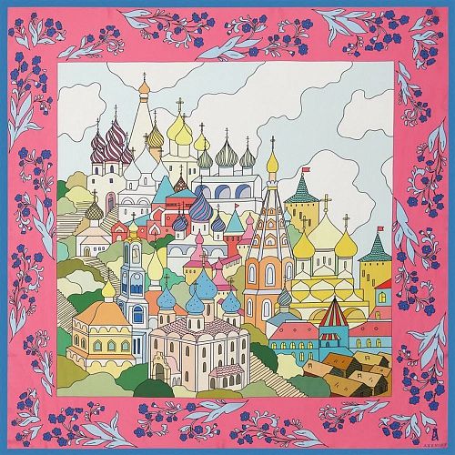 Платок "Sloboda / Слобода" шелк RUSSKAYA SKAZKA / РУССКАЯ СКАЗКА