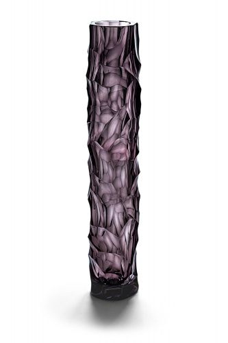 Ваза для цветов "Фантазия" узкая фиолетовая AVDEEV CRYSTAL