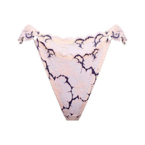 Нежно-розовые кружевные трусы стринги "Marble" PURPUR INTIMATES