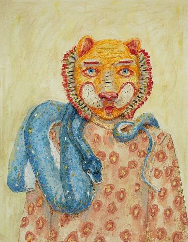 Анна Сладкова. Картина "Лев. Маски" ASKERI GALLERY / ГАЛЕРЕЯ АСКЕРИ