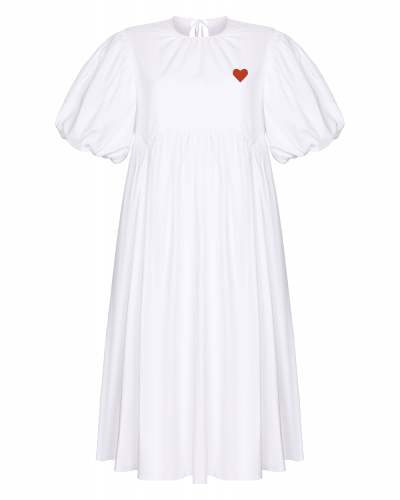 Платье "Heart" белое FUFA