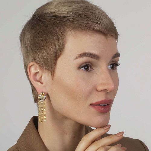 Парные длинные серьги "Klimt Chandelier" THING JEWELRY