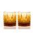 Набор из 2 хрустальных стаканов для виски "Медовый спас" янтарный ГУСЕВСКОЙ ХРУСТАЛЬНЫЙ ЗАВОД