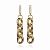 Серьги - цепи классические позолоченные на каждый день ANNA SKOROKHODOVA ACCESSORIZE / АННА СКОРОХОДОВА. АКСЕССУАРЫ