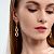 Серьги - цепи классические позолоченные на каждый день ANNA SKOROKHODOVA ACCESSORIZE / АННА СКОРОХОДОВА. АКСЕССУАРЫ
