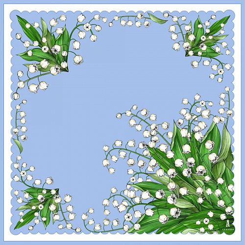 Платок "Muguet / Мюге" шелк RUSSKAYA SKAZKA / РУССКАЯ СКАЗКА