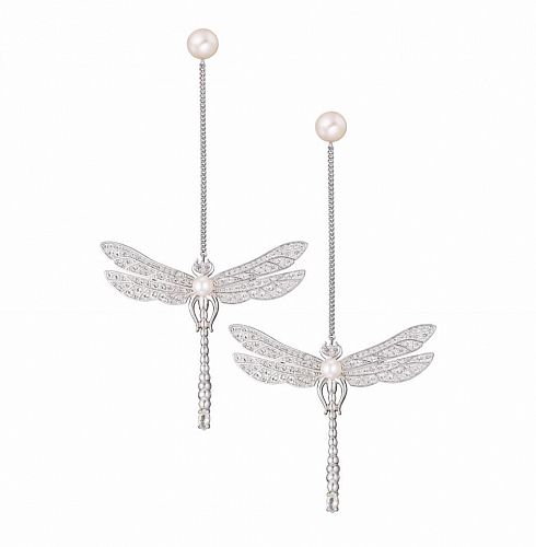 Серьги "Dragonfly / Стрекоза" RUSSKAYA SKAZKA / РУССКАЯ СКАЗКА