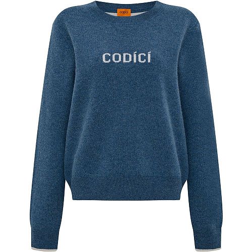 Кашемировая толстовка синяя CODICI