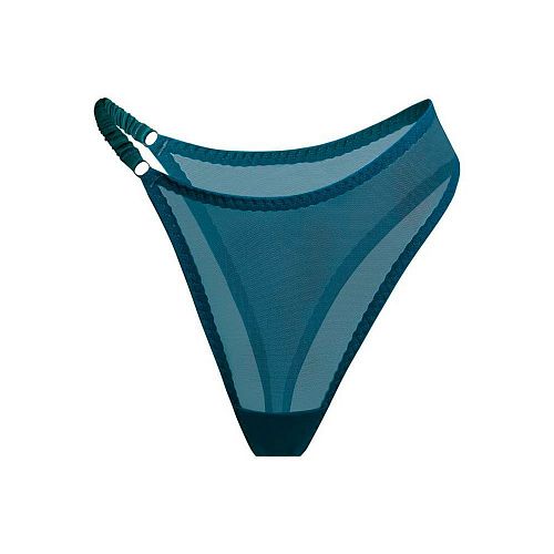 Изумрудные асимметричные трусы стринги "Naomi / Наоми" PURPUR INTIMATES / ПУРПУР ИНТИМЭЙТС
