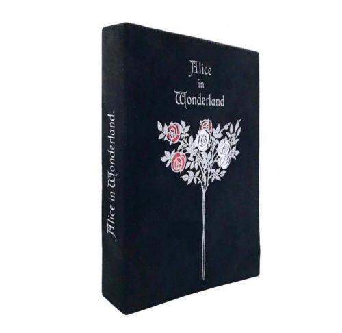 Клатч - книга "Alice in Wonderland" черный GOLUBKA