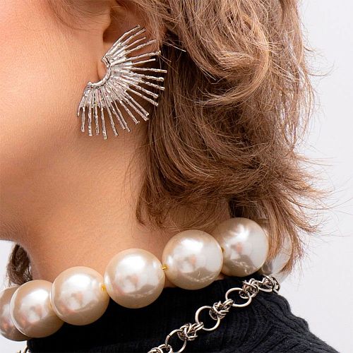 Серьги - гвоздики с крыльями серебристые ANNA SKOROKHODOVA ACCESSORIZE / АННА СКОРОХОДОВА. АКСЕССУАРЫ