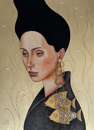 Ласкова Ирина. "Золотые рыбки", серия "Обереги" ASKERI GALLERY / ГАЛЕРЕЯ АСКЕРИ