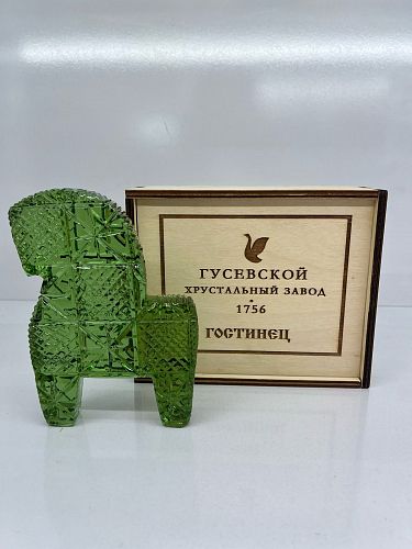 Декоративная плитка "Конь" (болотная, большая) ГУСЕВСКОЙ ХРУСТАЛЬНЫЙ ЗАВОД