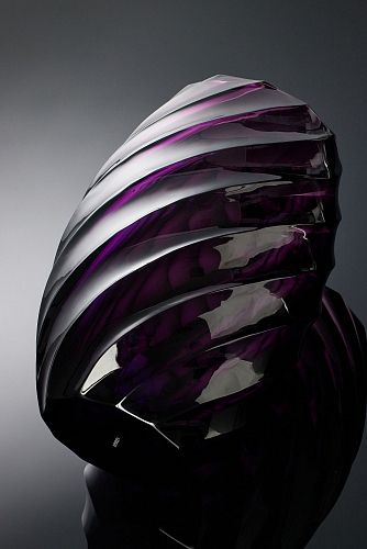Ваза для цветов "Тренто" фиолетовая AVDEEV CRYSTAL