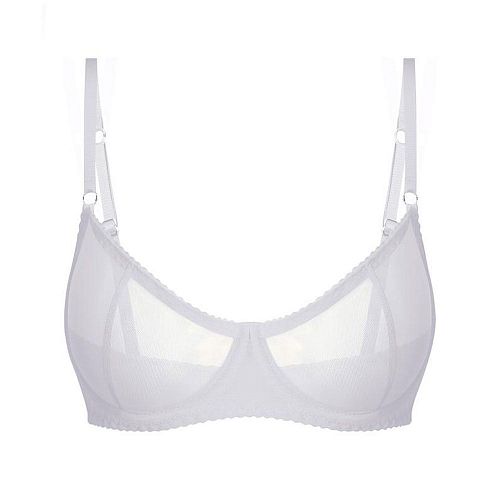 Молочный бра "Omut / Омут" из сетки PURPUR INTIMATES / ПУРПУР ИНТИМЭЙТС