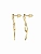 Серьги "Ribbon maxi gold / Лента макси золотистые" АЛЬТАРИЯ