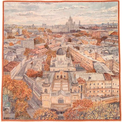Платок "Ивановская горка" шерсть GOURJI
