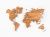 Карта мира из массива дуба CUTWOOD, в интерьере, красивая, объемная