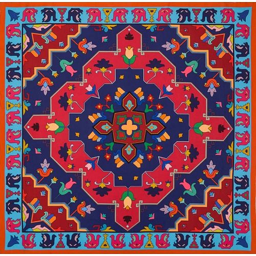 Платок "Magic Carpet / Волшебный Ковер" шелк RUSSKAYA SKAZKA / РУССКАЯ СКАЗКА